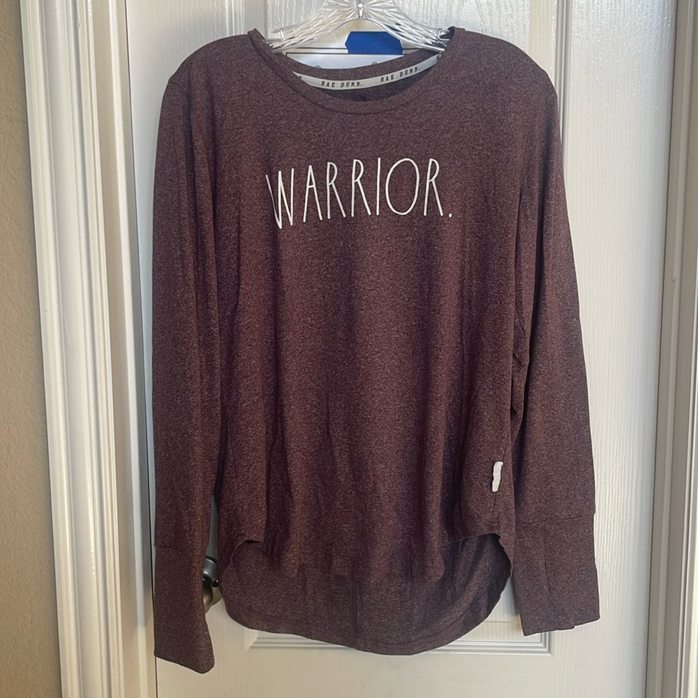 Rae Dunn Warrior long sleeve shirt size large